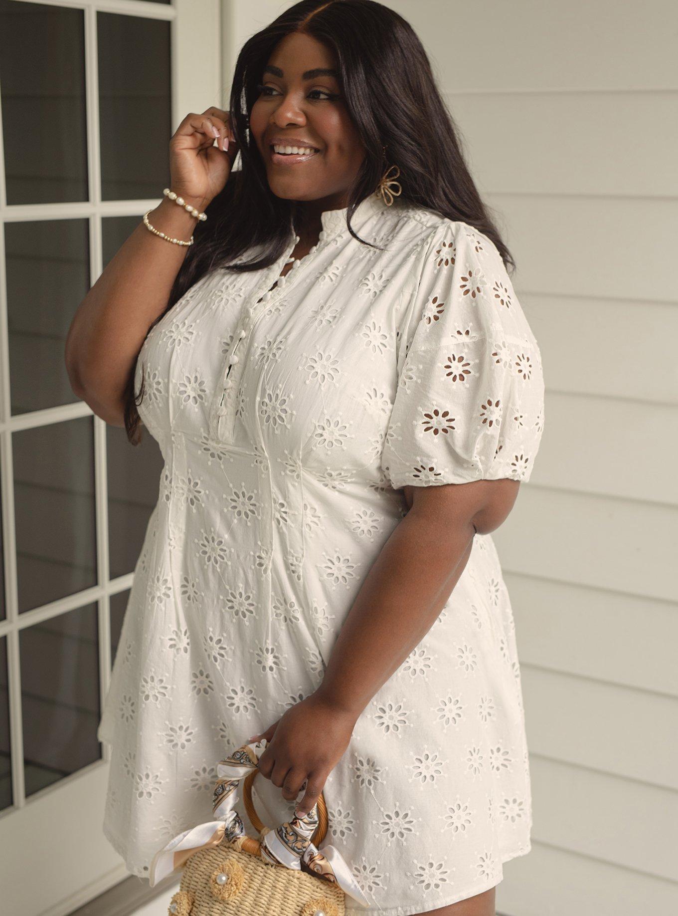 Belle Isle Eyelet Mini Dress