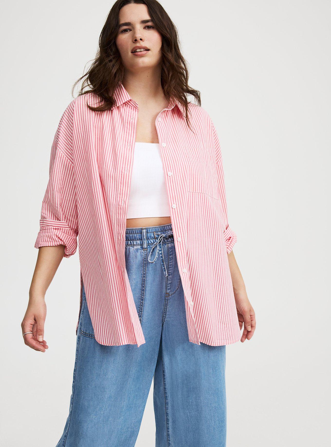 Soft Cotton Drop-Shoulder Shirt