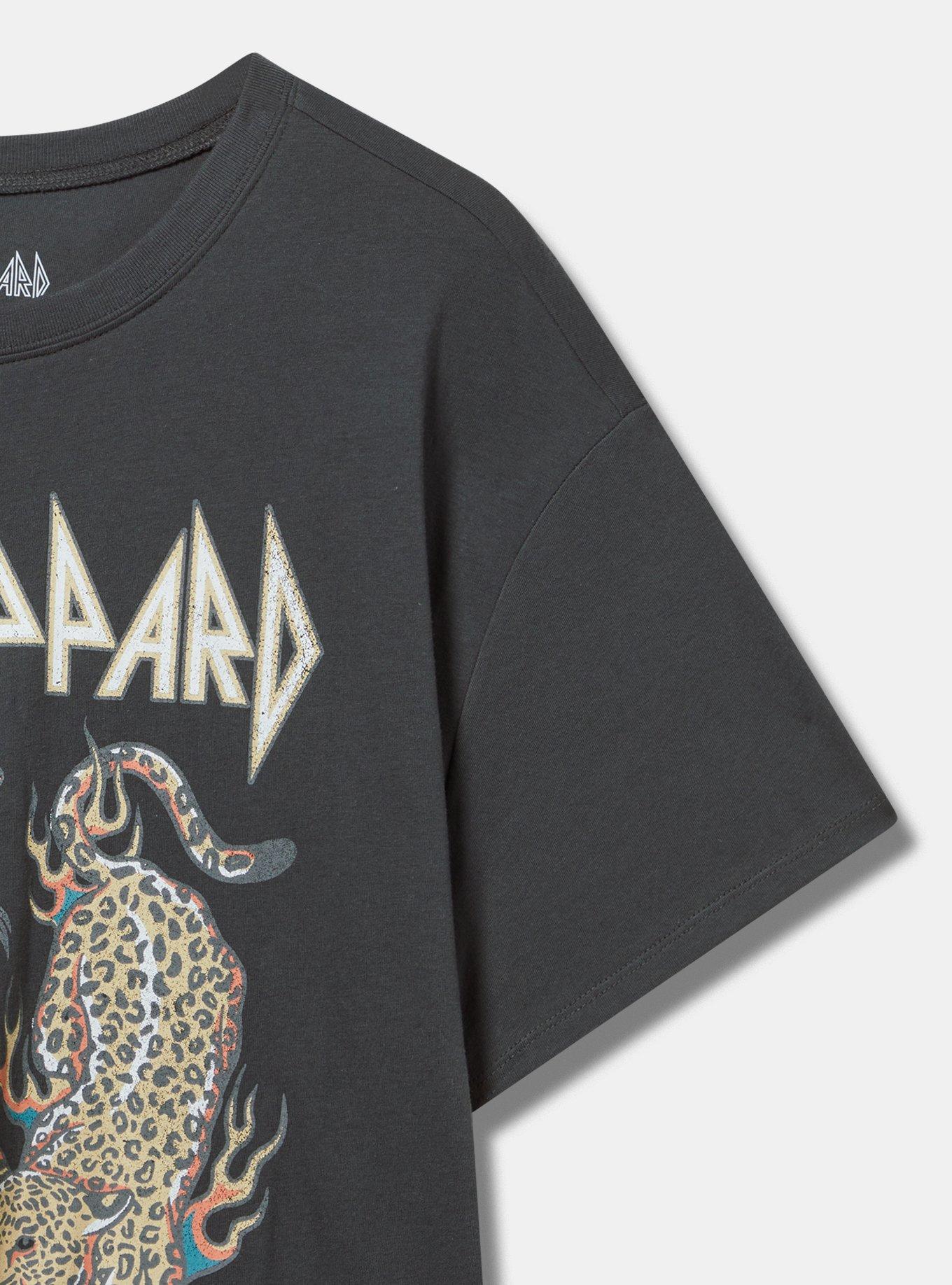 Def Leppard Relaxed Cotton Crew Tee