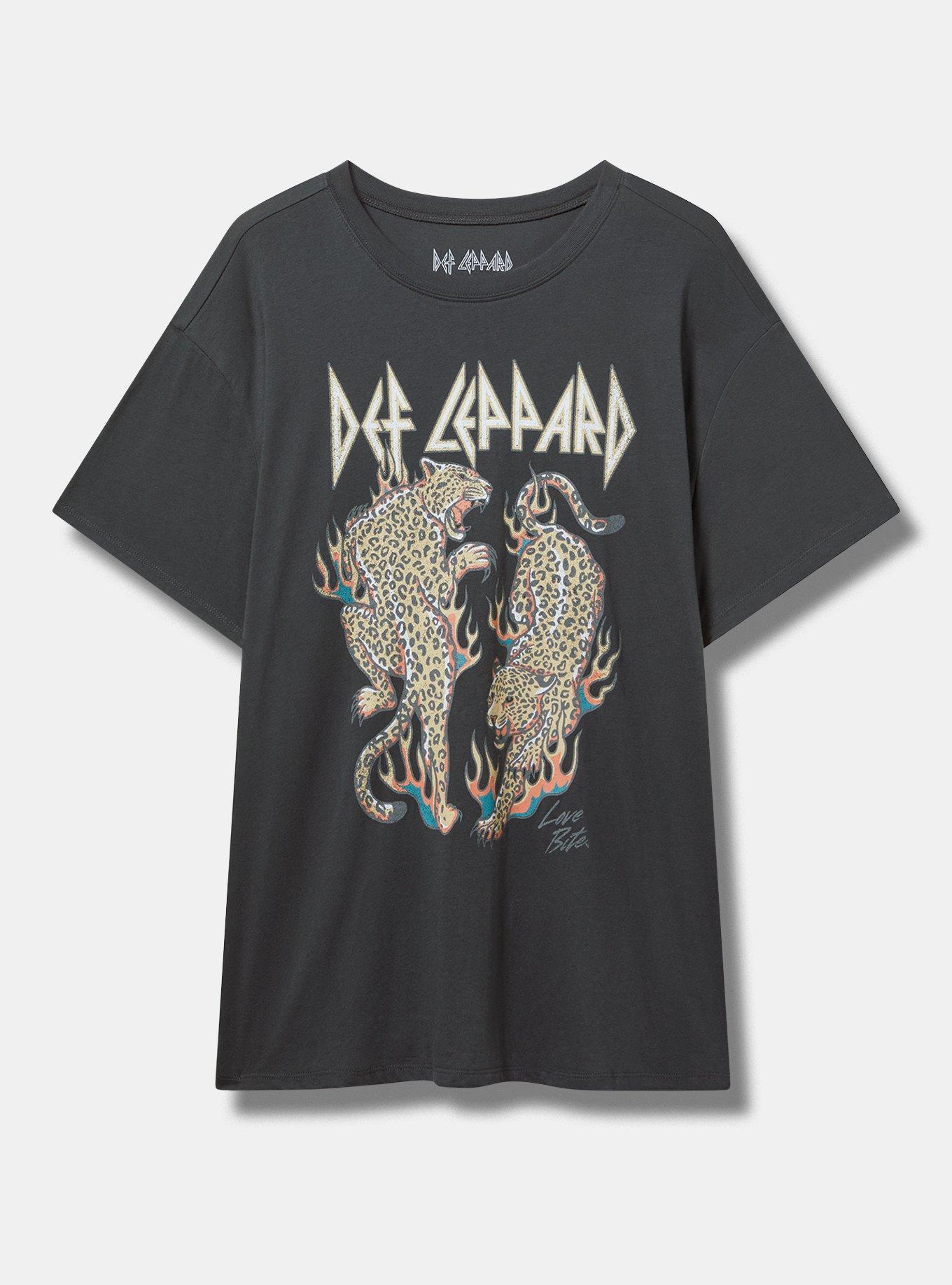 Def Leppard Relaxed Cotton Crew Tee