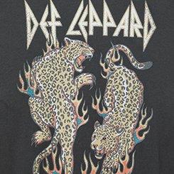 Plus Size Def Leppard Relaxed Cotton Crew Tee, VINTAGE BLACK, swatch