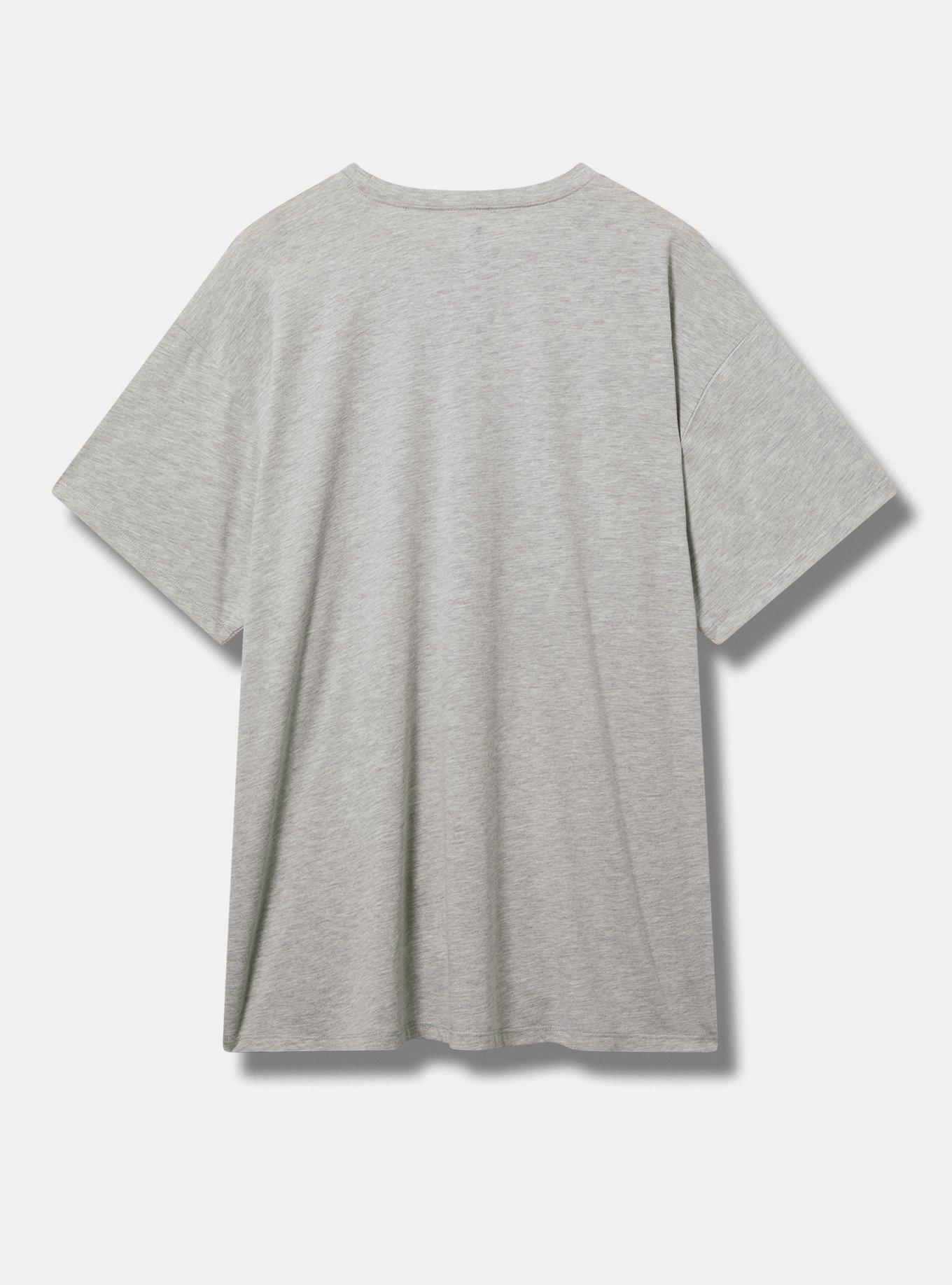 Woodstock Oversized Cotton Crew Tunic Tee