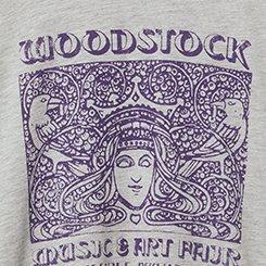Plus Size Woodstock Oversized Cotton Crew Tunic Tee, HEATHER GREY, swatch