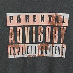 Plus Size Parental Advisory Oversized Cotton Tunic Tee, VINTAGE BLACK, swatch