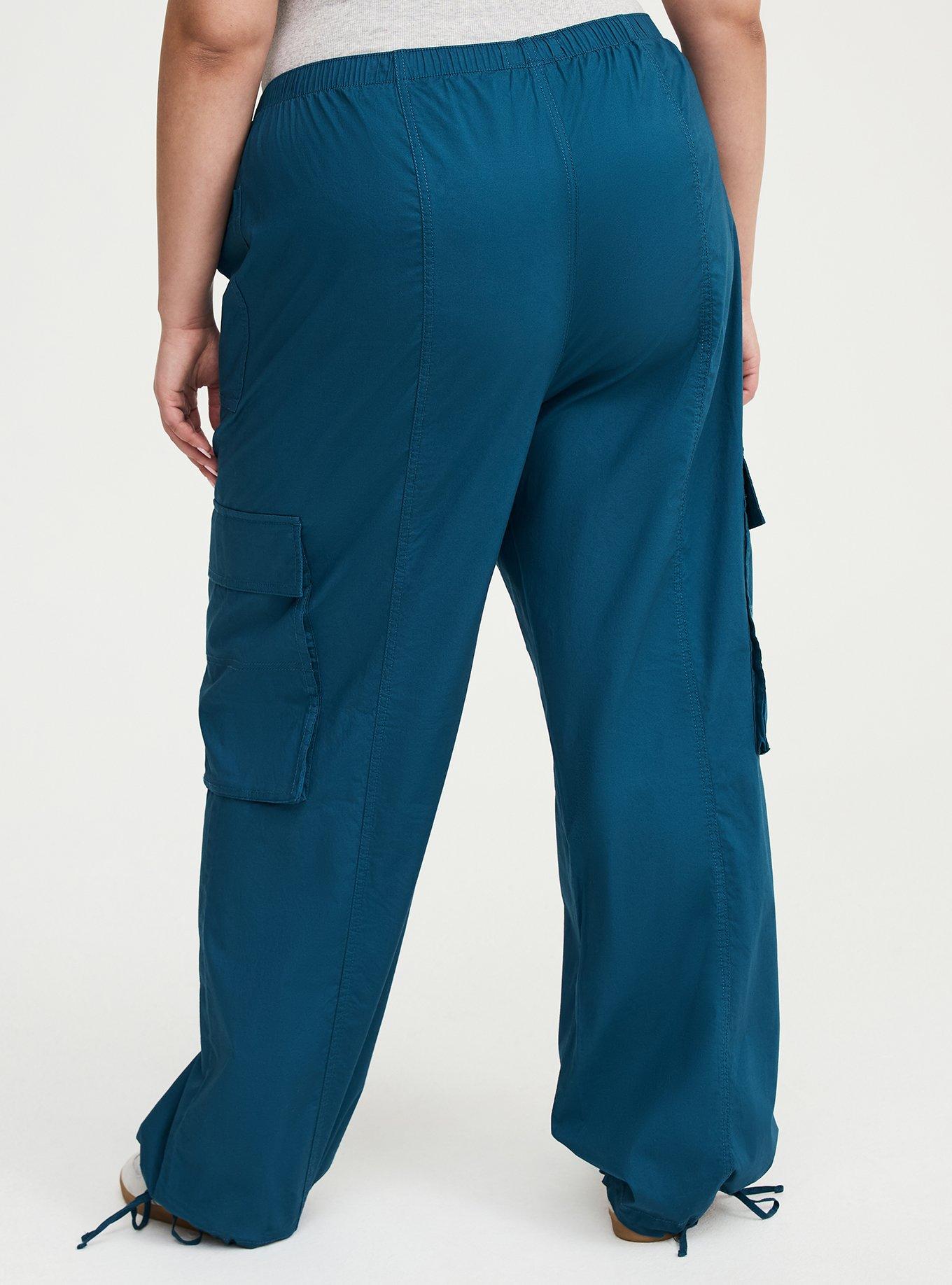 High-Rise Poplin Parachute Pant, LEGION BLUE, alternate