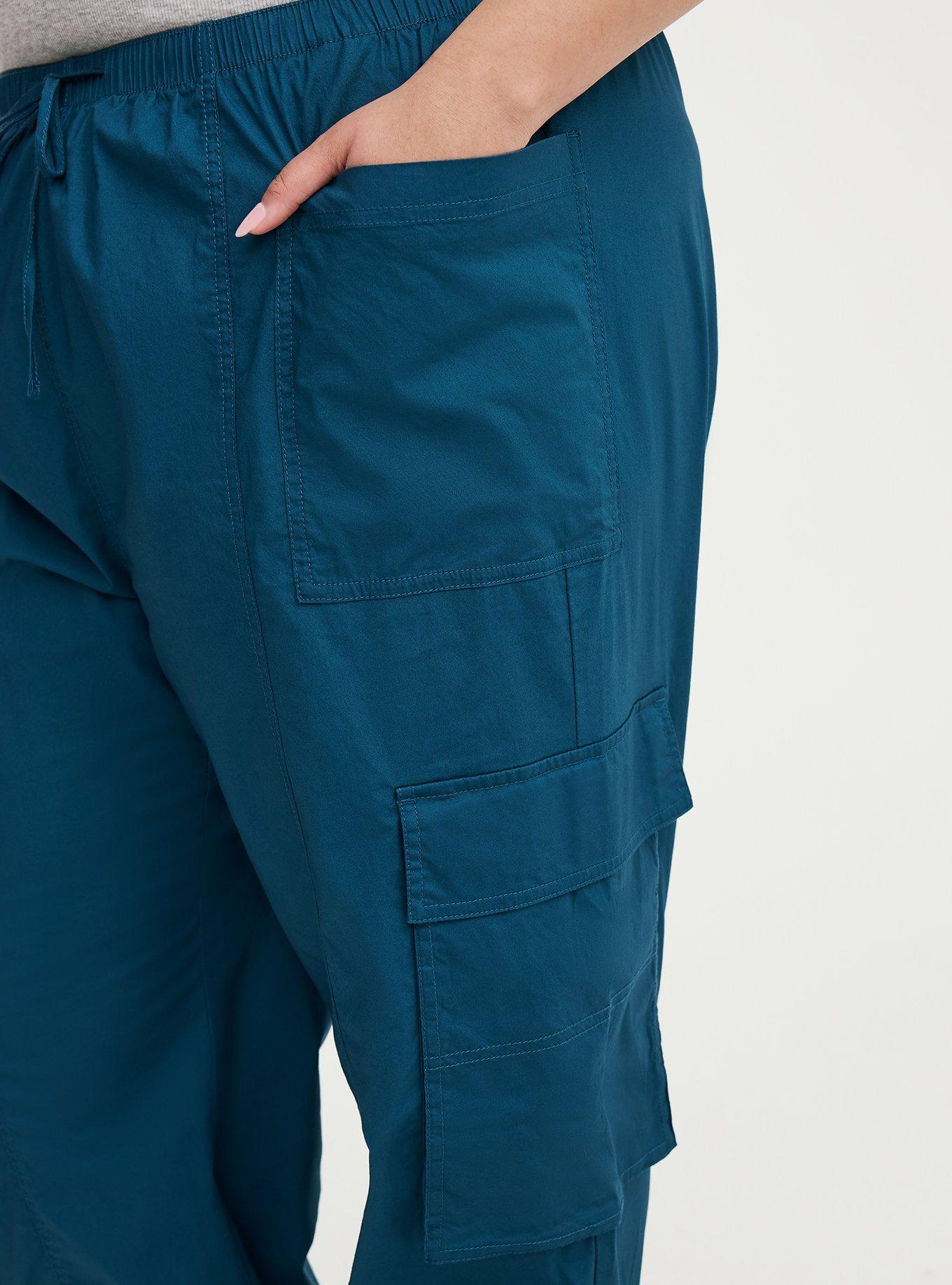 High-Rise Poplin Parachute Pant, LEGION BLUE, alternate