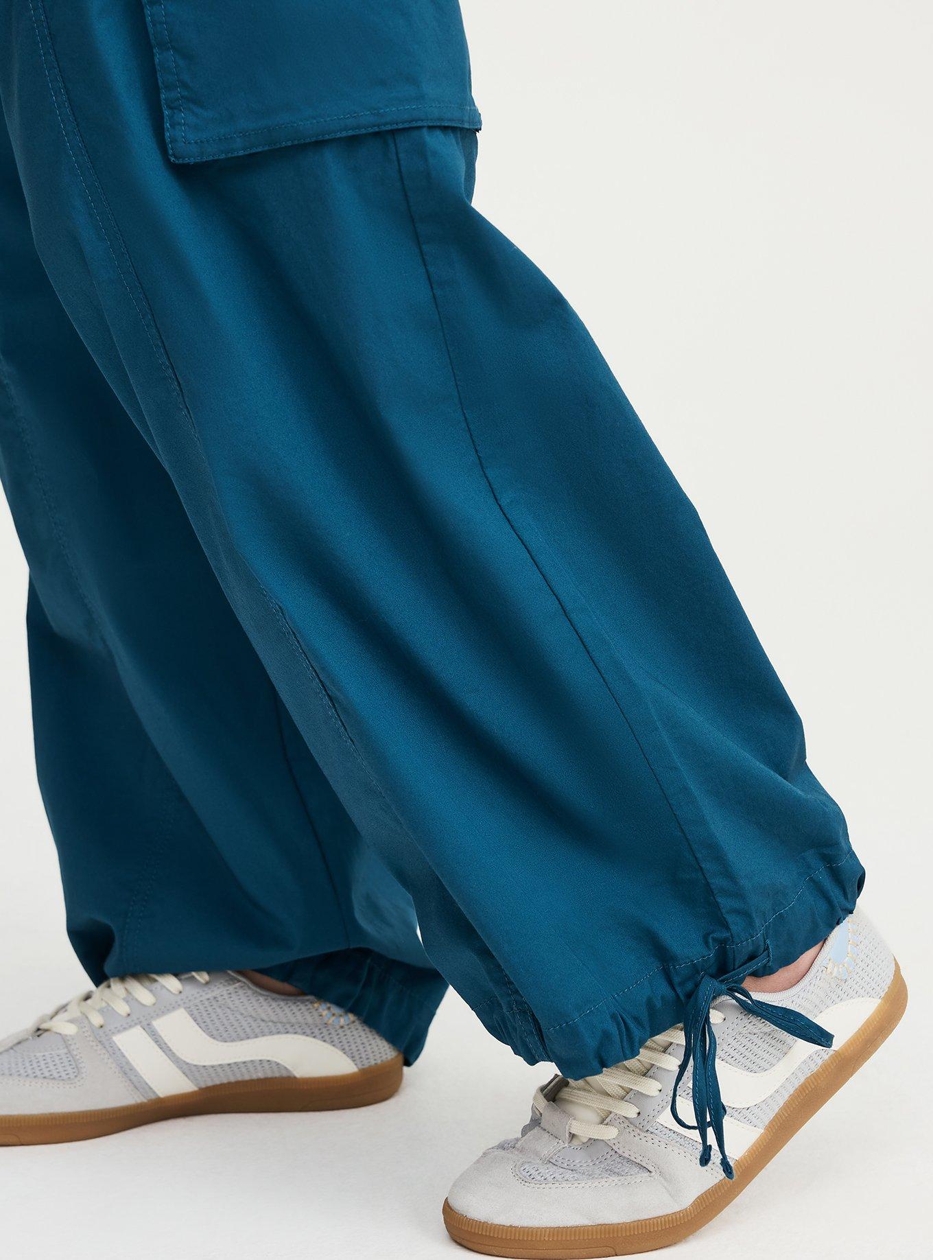 High-Rise Poplin Parachute Pant, LEGION BLUE, alternate