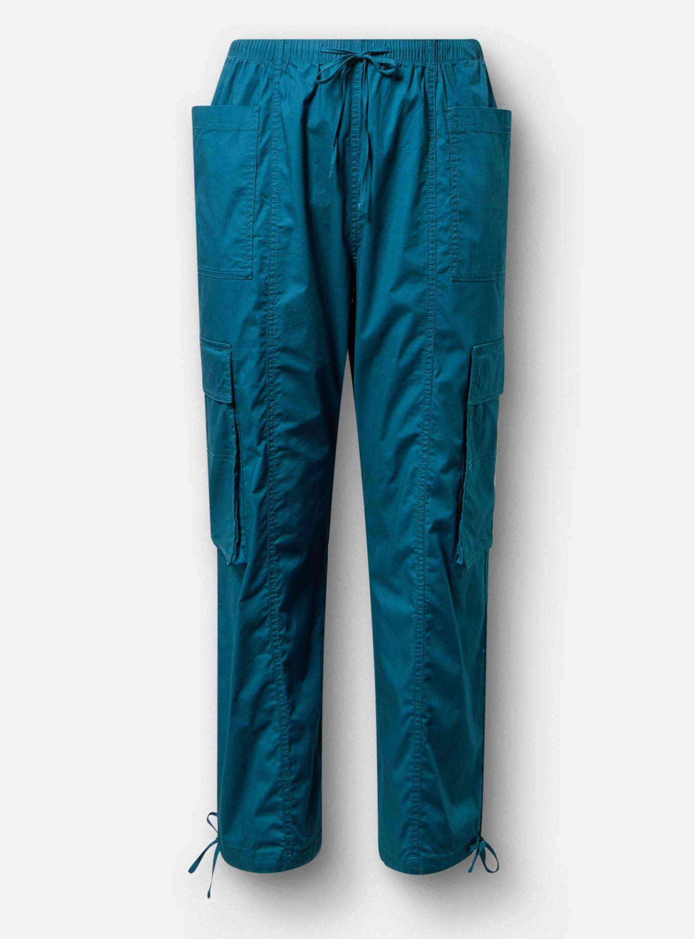 High-Rise Poplin Parachute Pant, LEGION BLUE, hi-res