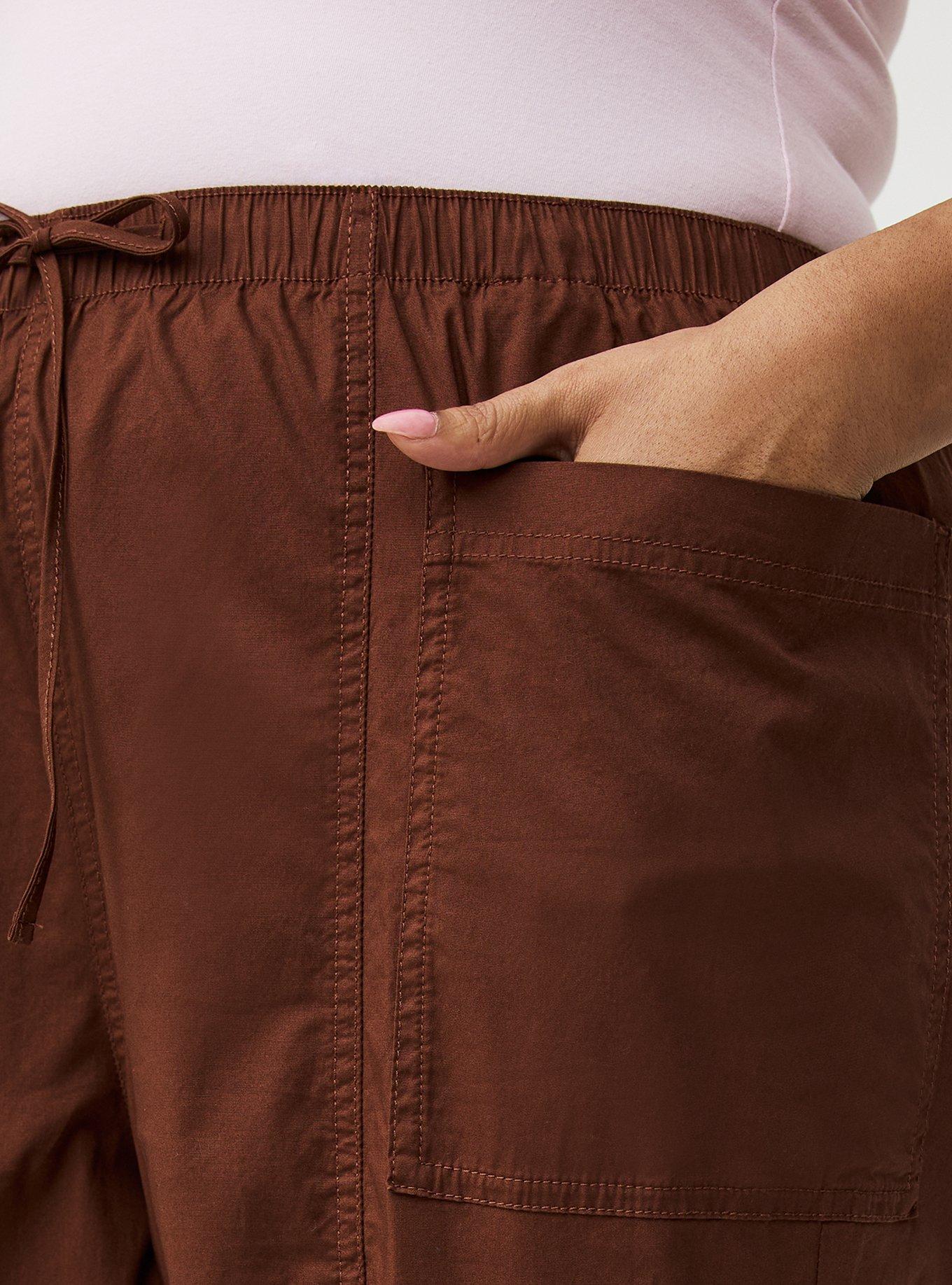 High-Rise Poplin Parachute Pant, CAPPUCCINO, alternate