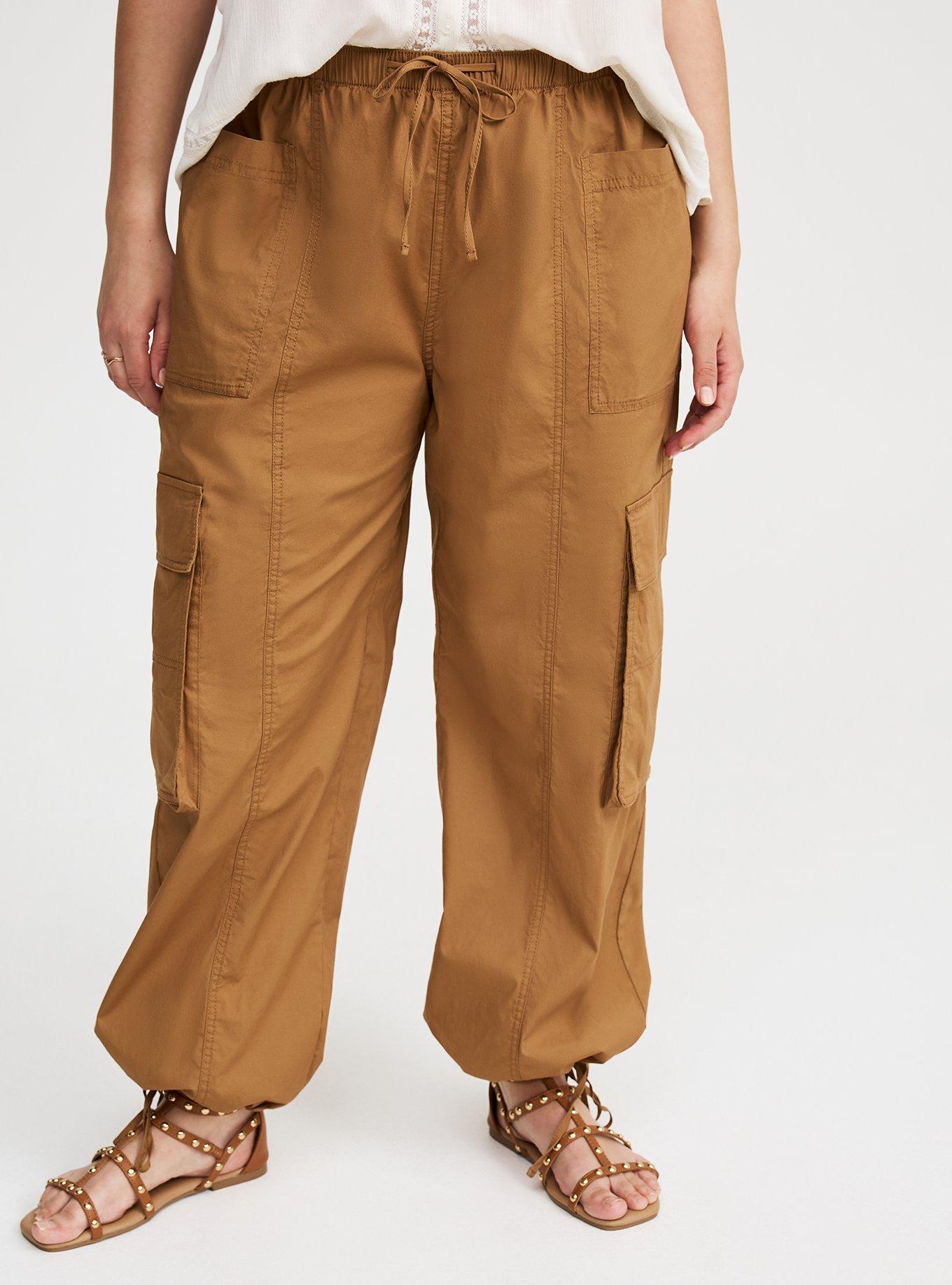 High-Rise Poplin Parachute Pant