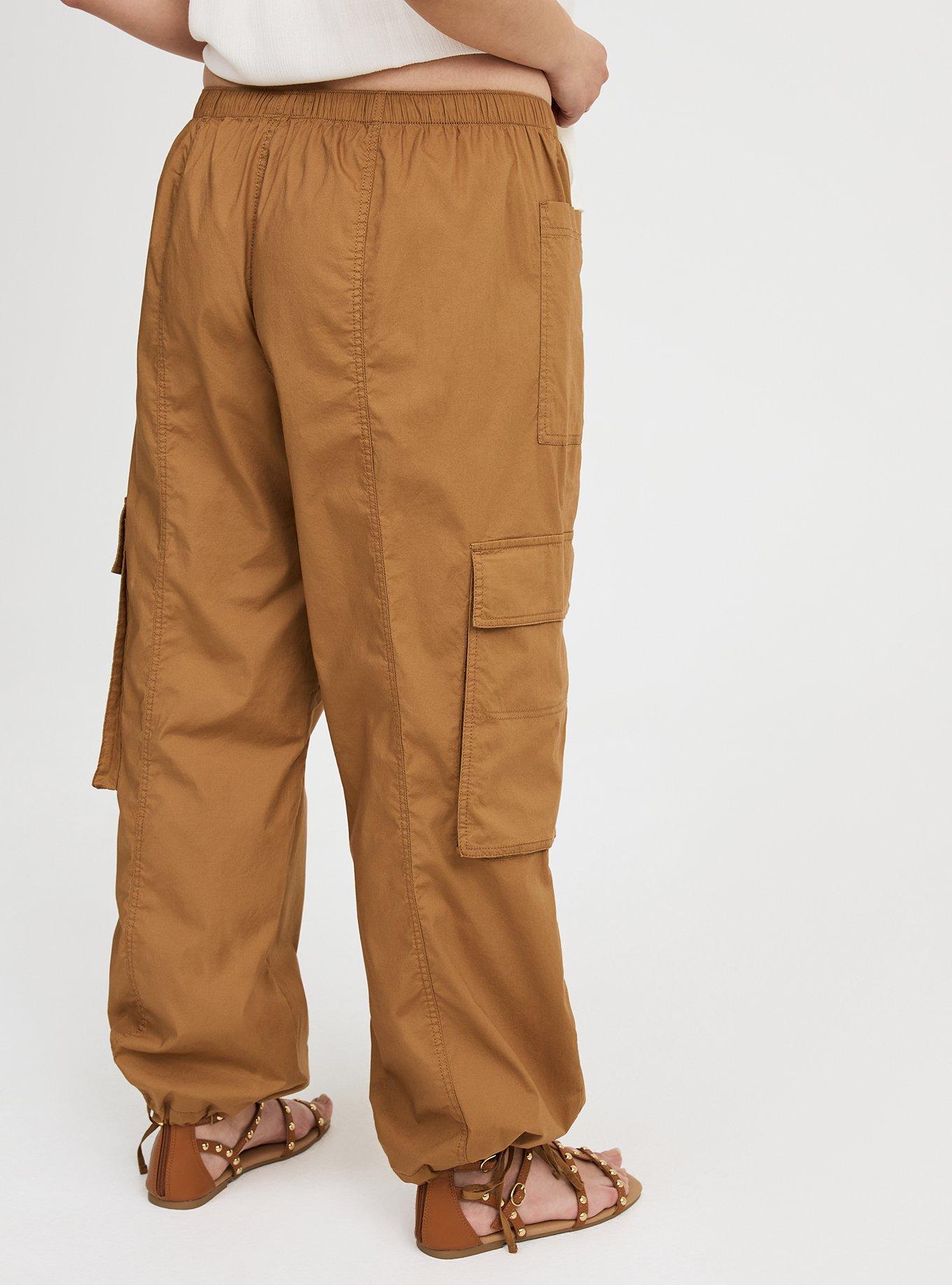 High-Rise Poplin Parachute Pant