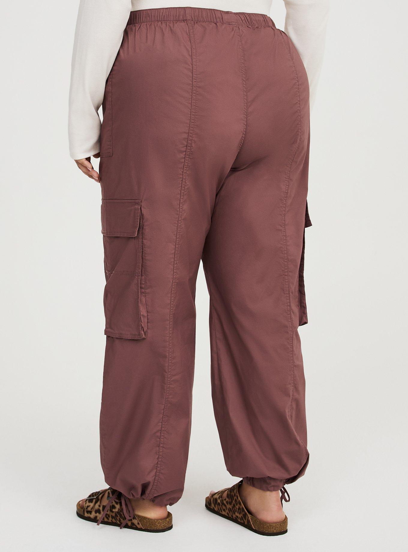 High-Rise Poplin Parachute Pant, ROSE TAUPE, alternate
