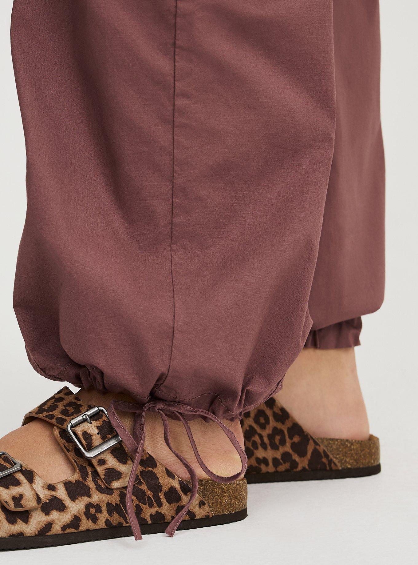 High-Rise Poplin Parachute Pant, ROSE TAUPE, alternate