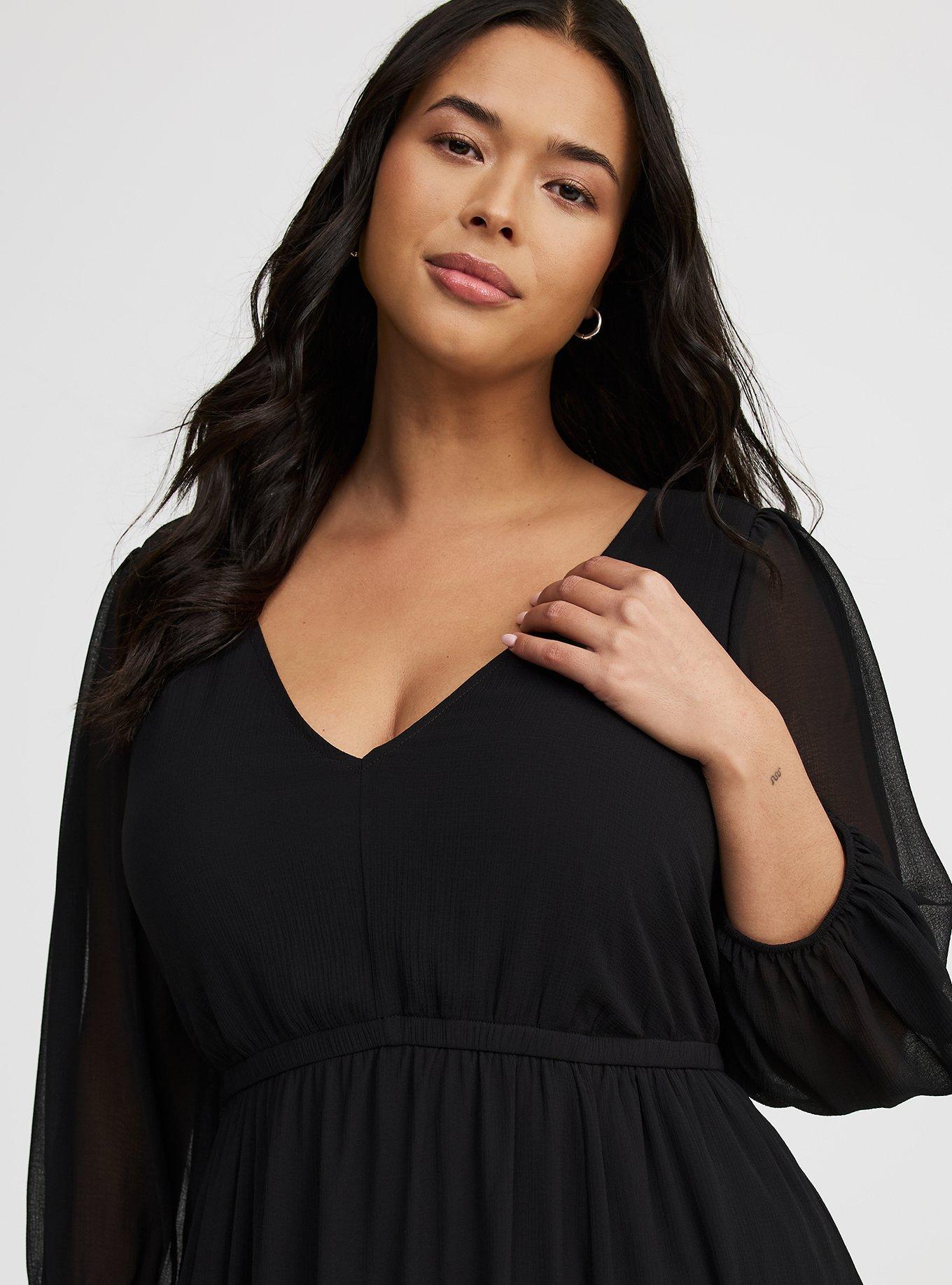Mini Chiffon Tiered Babydoll Dress