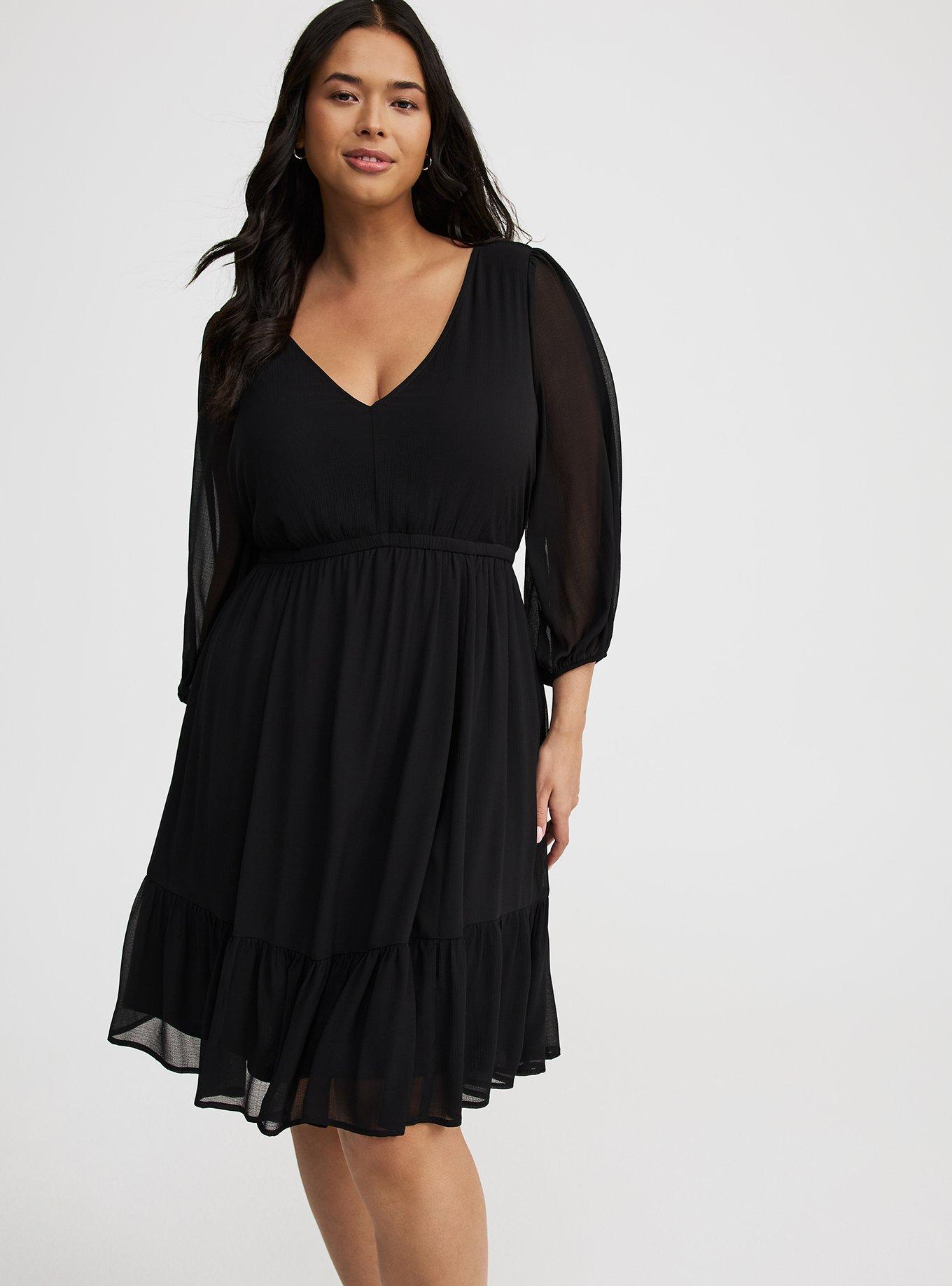 Mini Chiffon Tiered Babydoll Dress