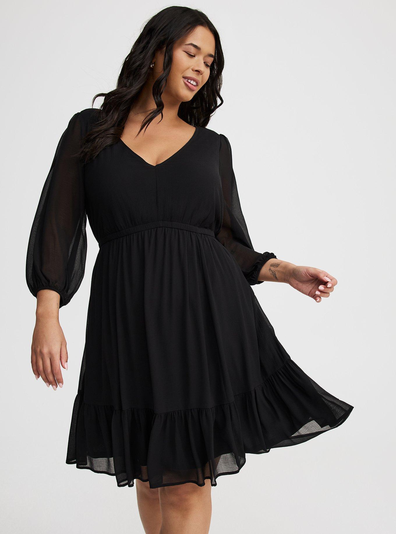 Mini Chiffon Tiered Babydoll Dress