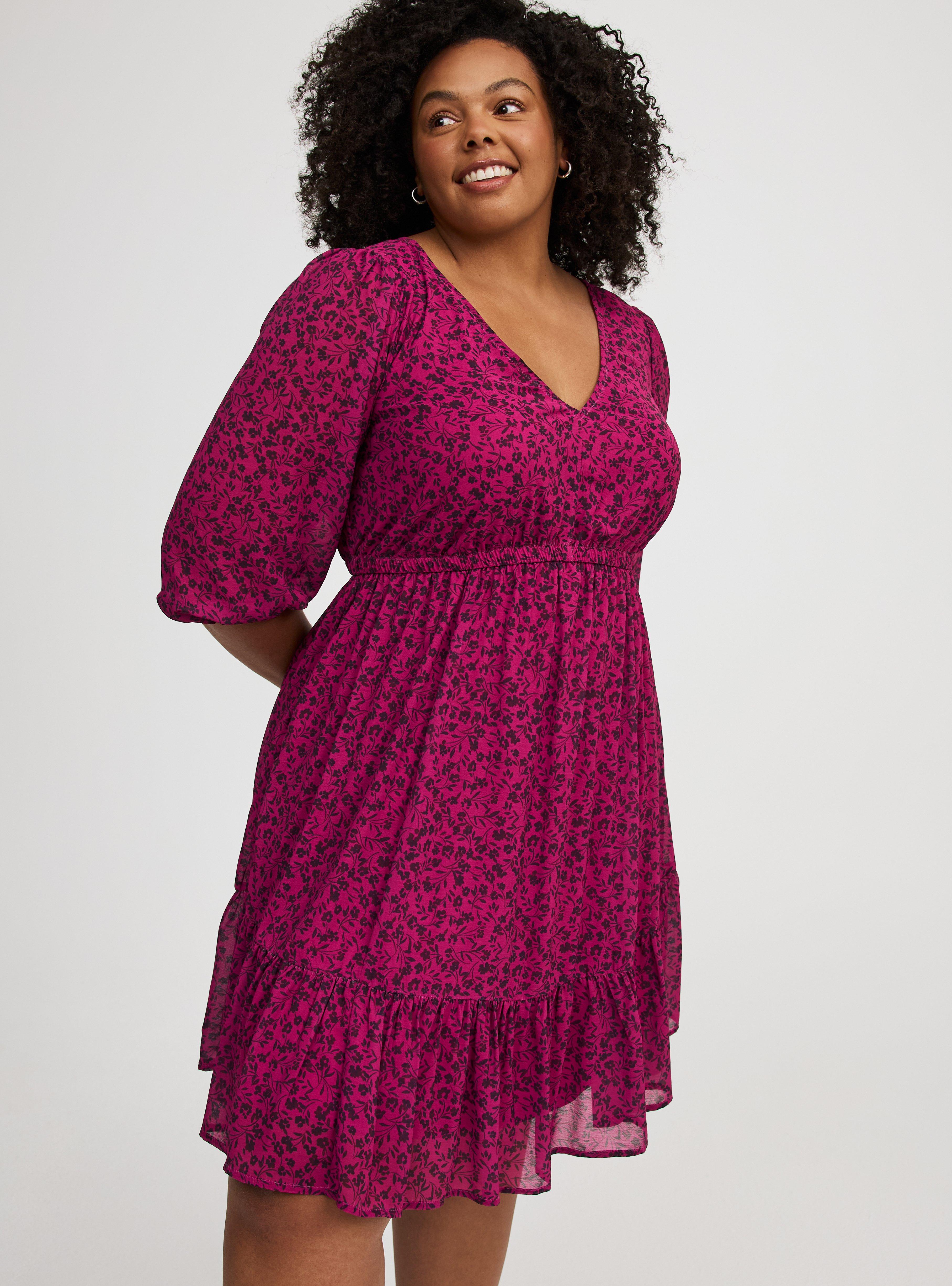 Mini Chiffon Tiered Babydoll Dress