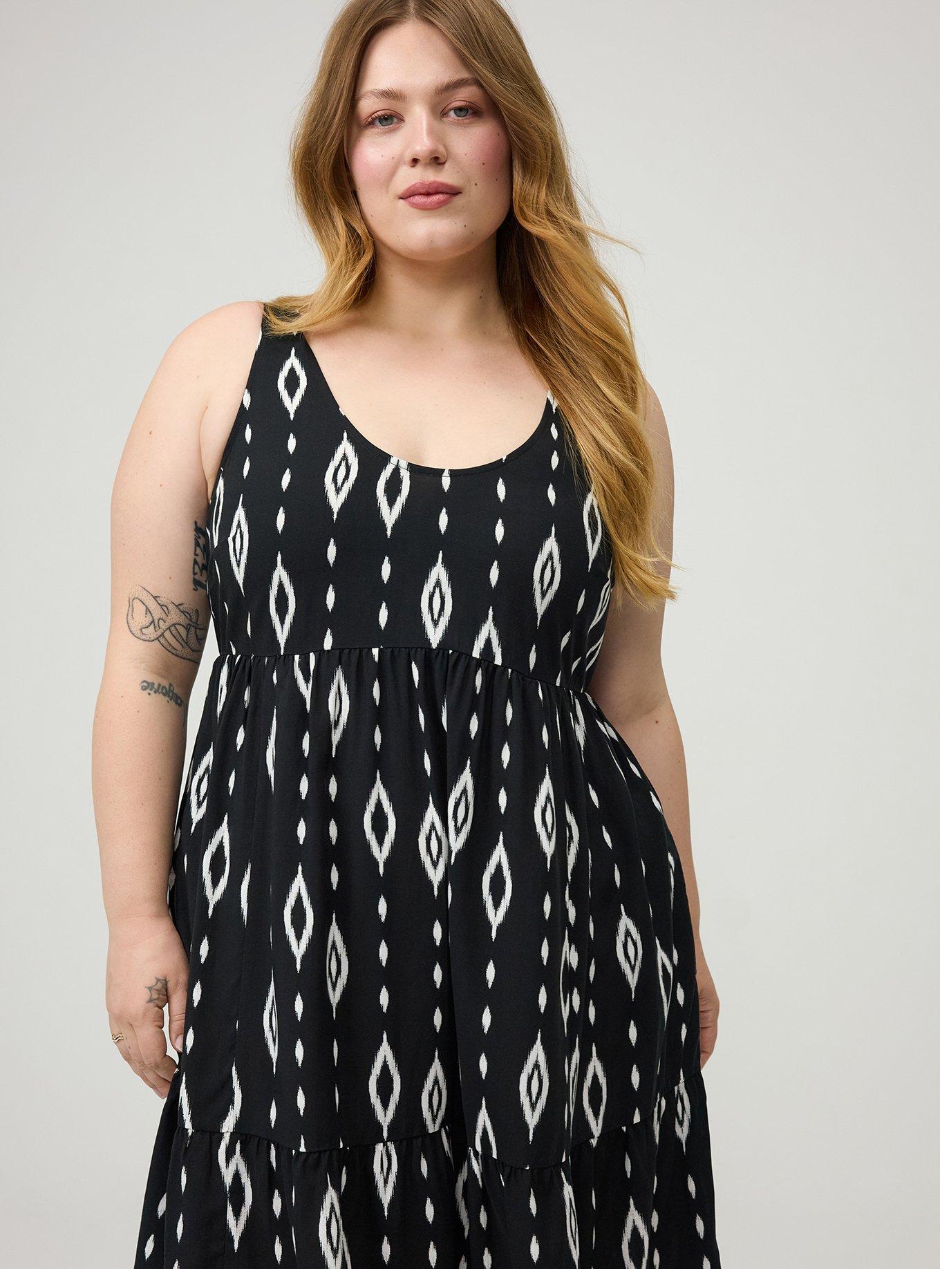 Tiered Tank Mini Dress, DIAMOND CURTAIN BLACK, alternate