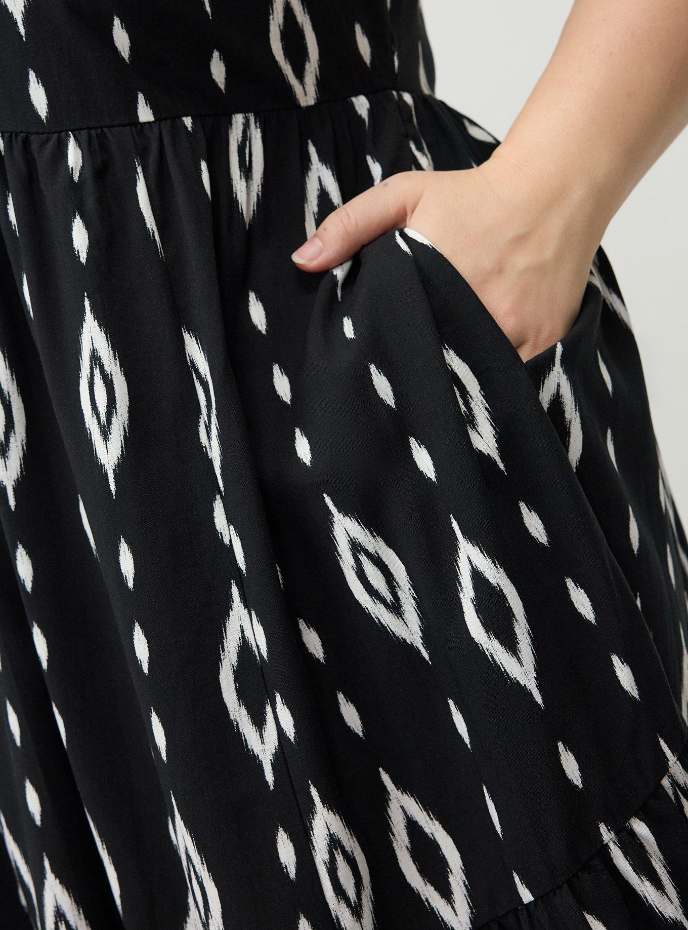Tiered Tank Mini Dress, DIAMOND CURTAIN BLACK, alternate