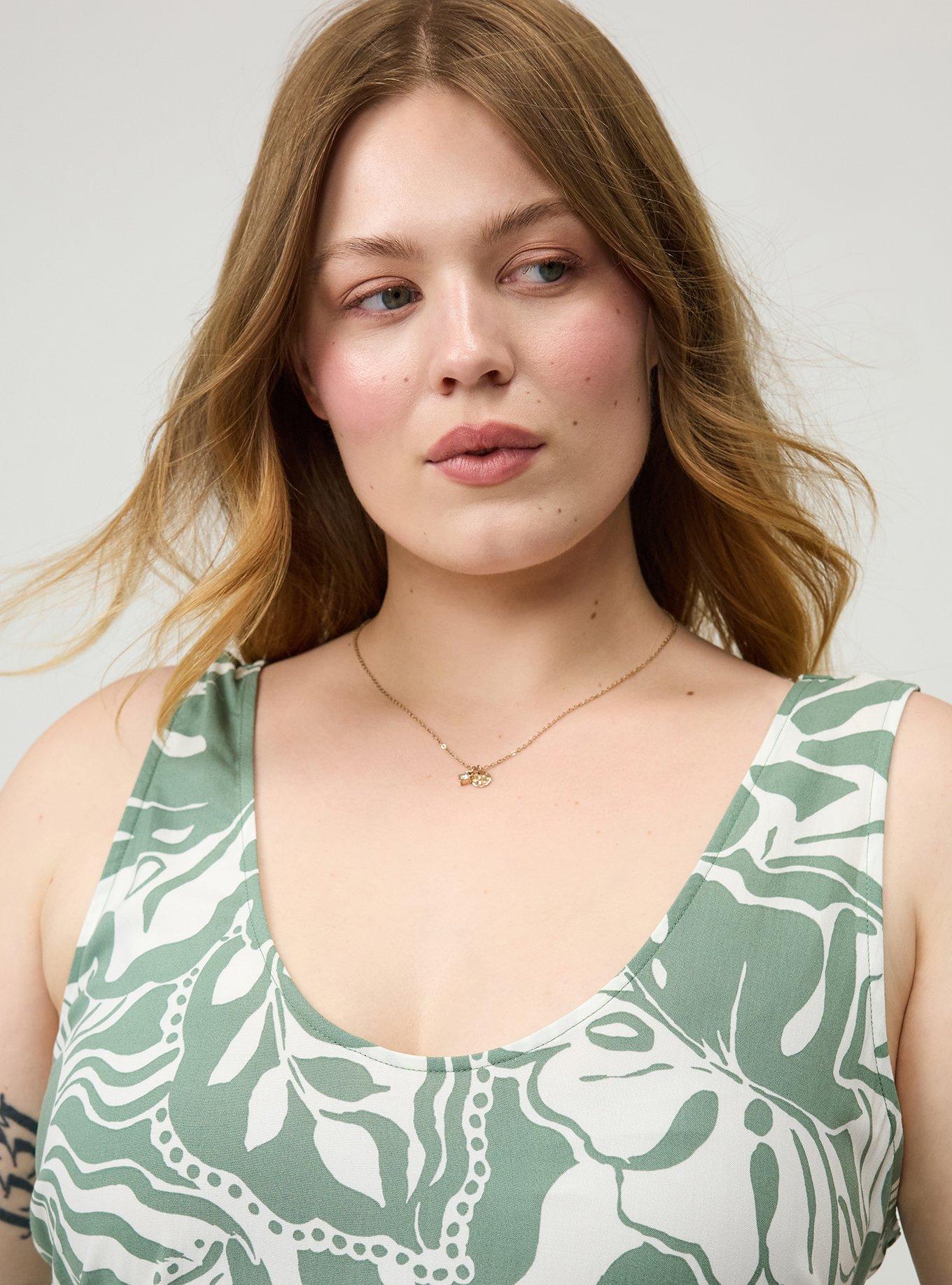 Tiered Tank Mini Dress, SUNNY TROPICAL GREEN, alternate