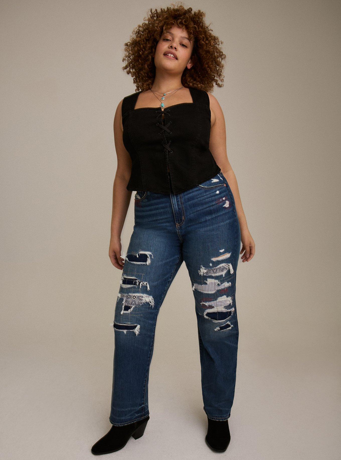 Plus Size - Festi Lace-Up Corset Top - Torrid