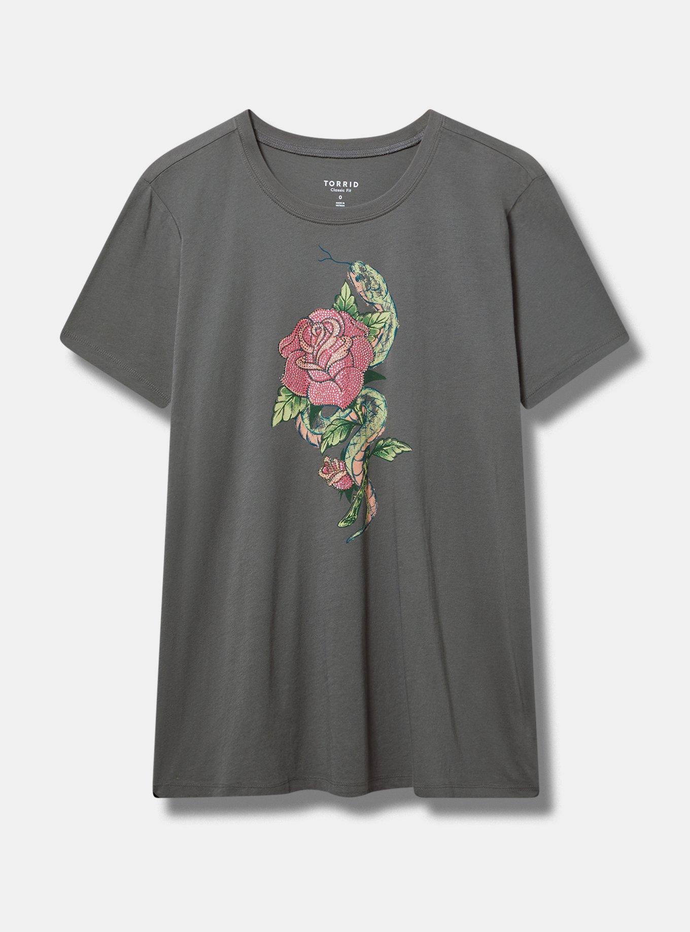 Tattoo Snake Classic Fit Heritage Jersey Crew Tee