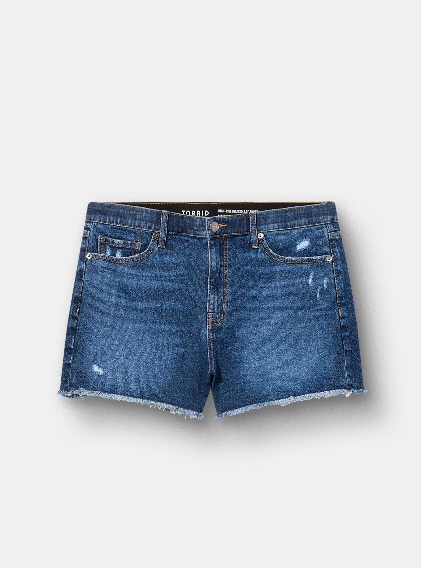 3.5'' Relaxed High-Rise Short, BLUE HAWAII, hi-res