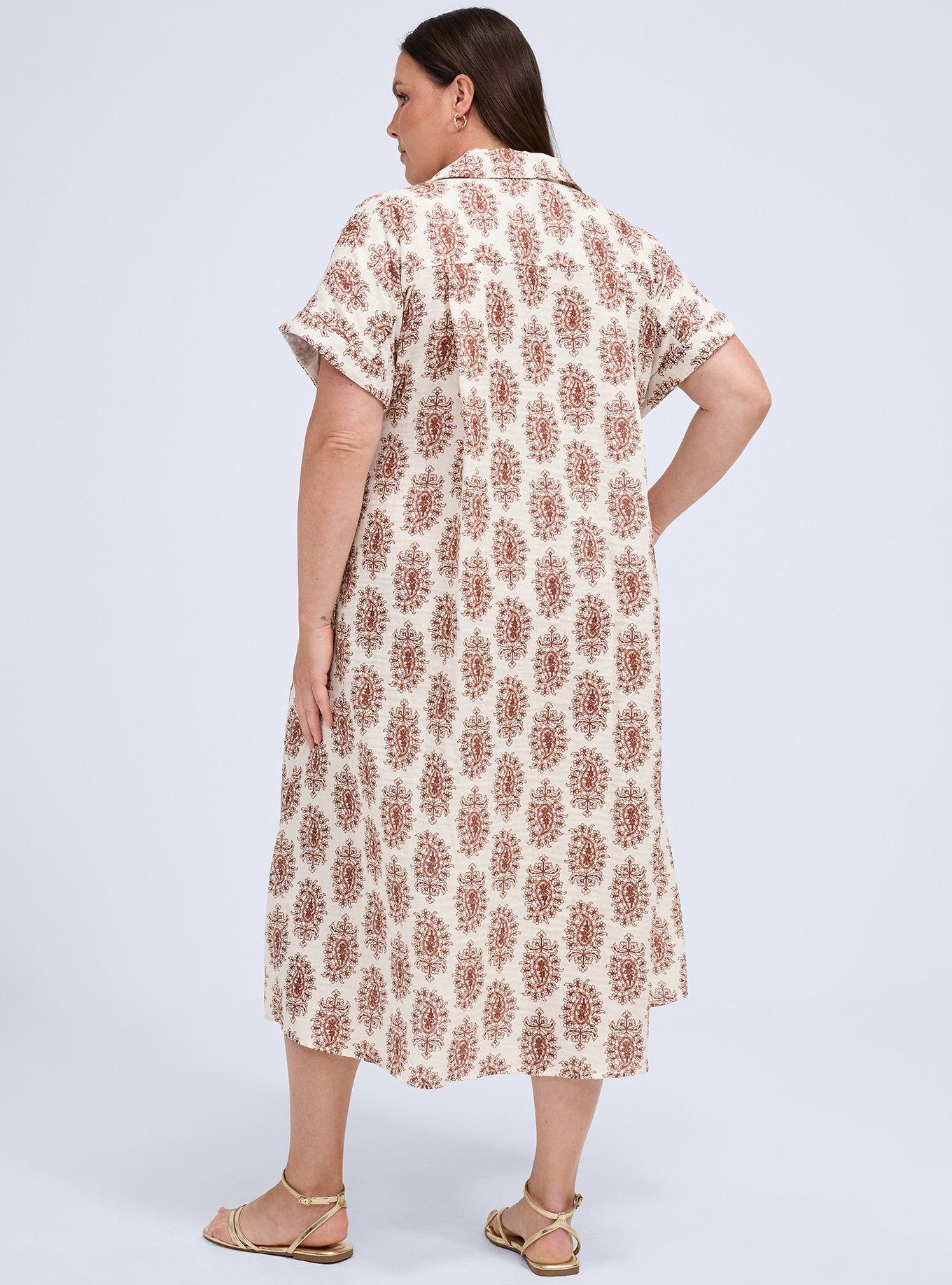 Belle Isle Popover Dolman Maxi Dress, FRIDA PAISLEY RED, alternate