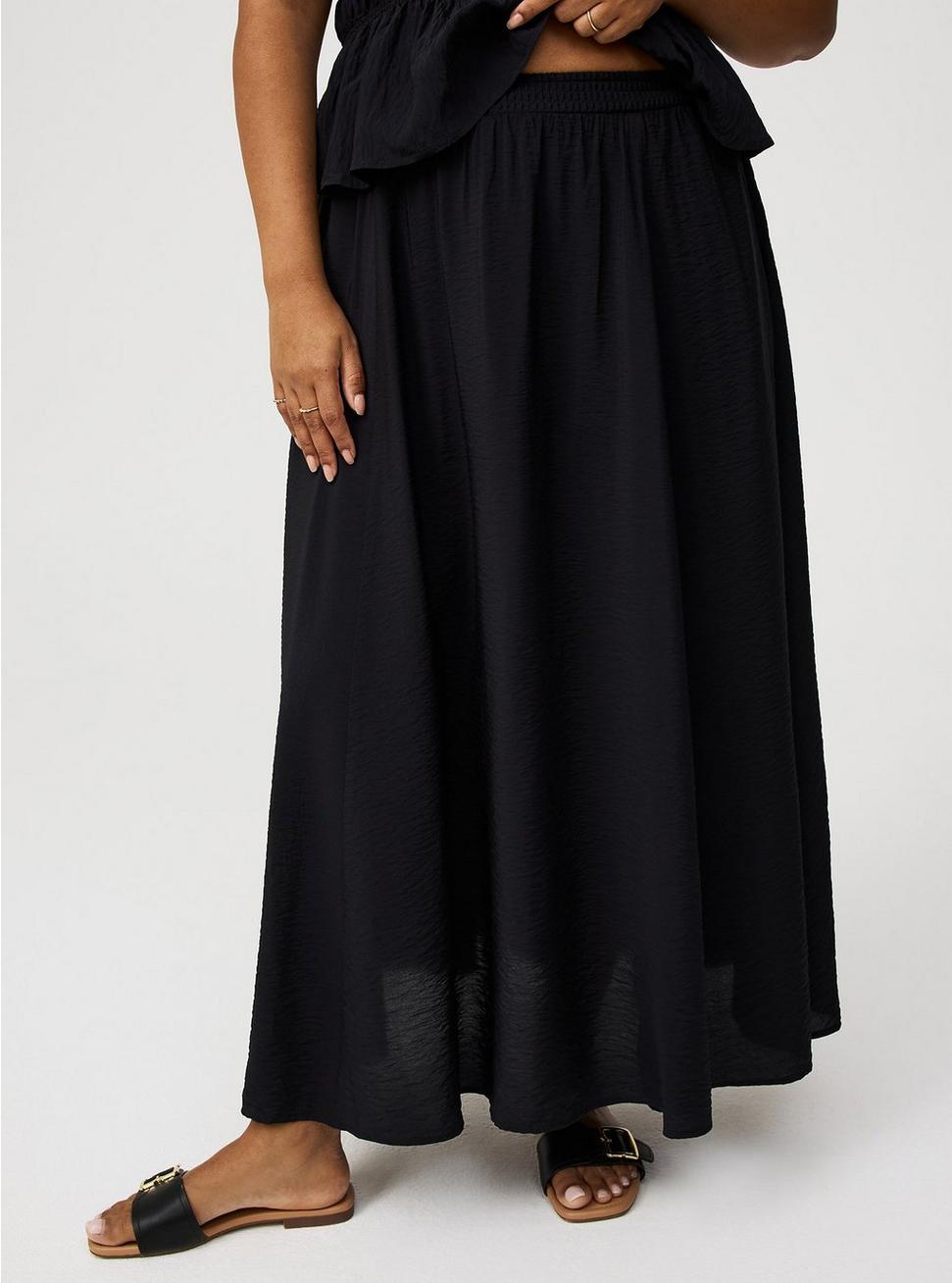 Plus Size - Tea Length Shirred Skirt - Torrid Plus Size - Tea Length Shirred Skirt - Torrid