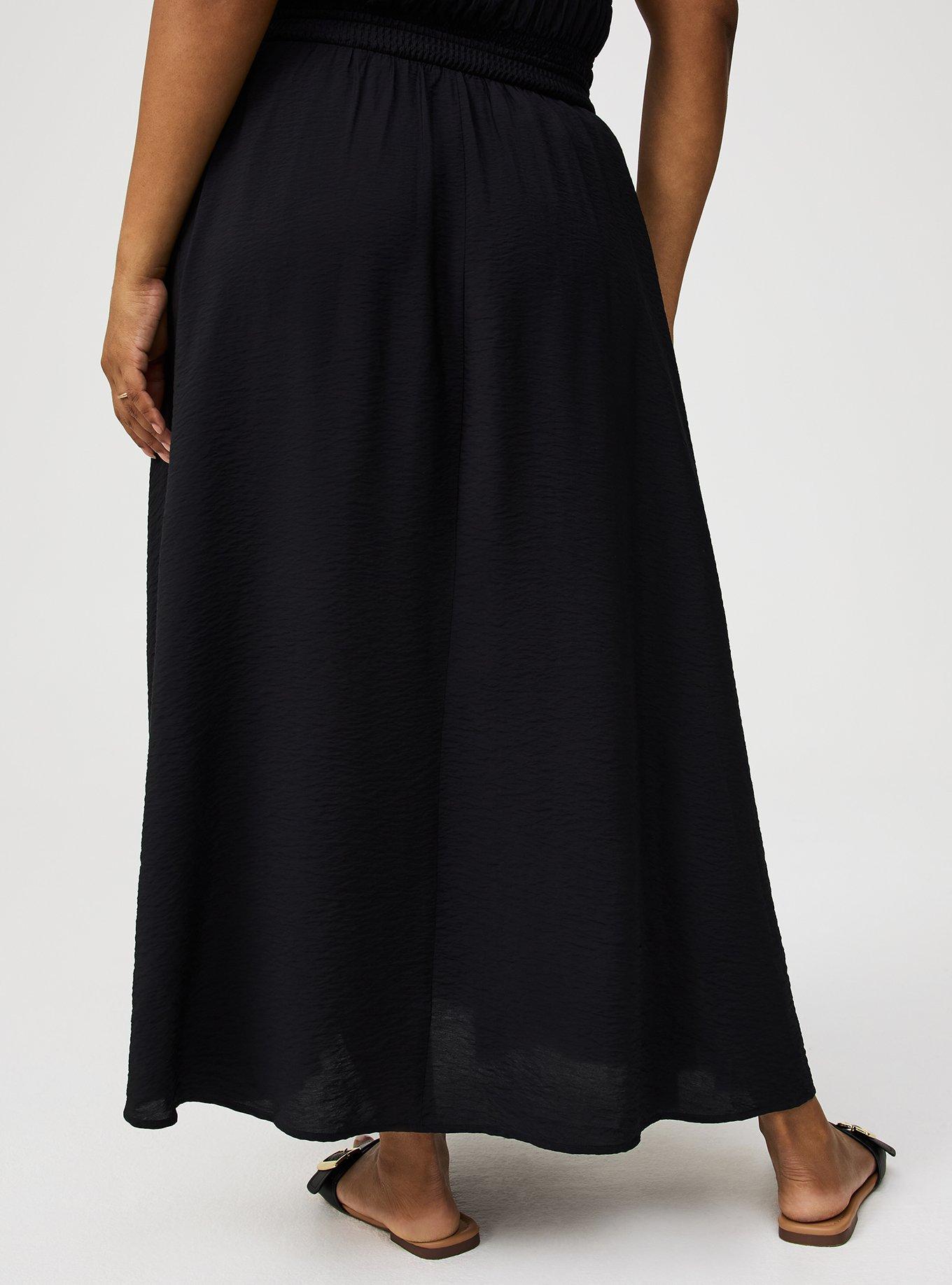 Tea Length Shirred Skirt