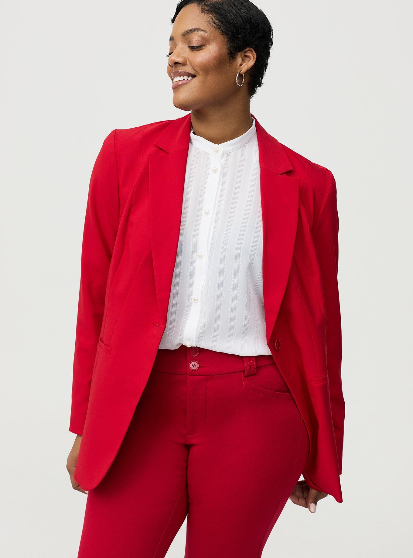 plus size red blazer dress Final Sale Plus Size Sequin Blazer Dress with Rhinestone Buttons in Bu   Chic And Curvy