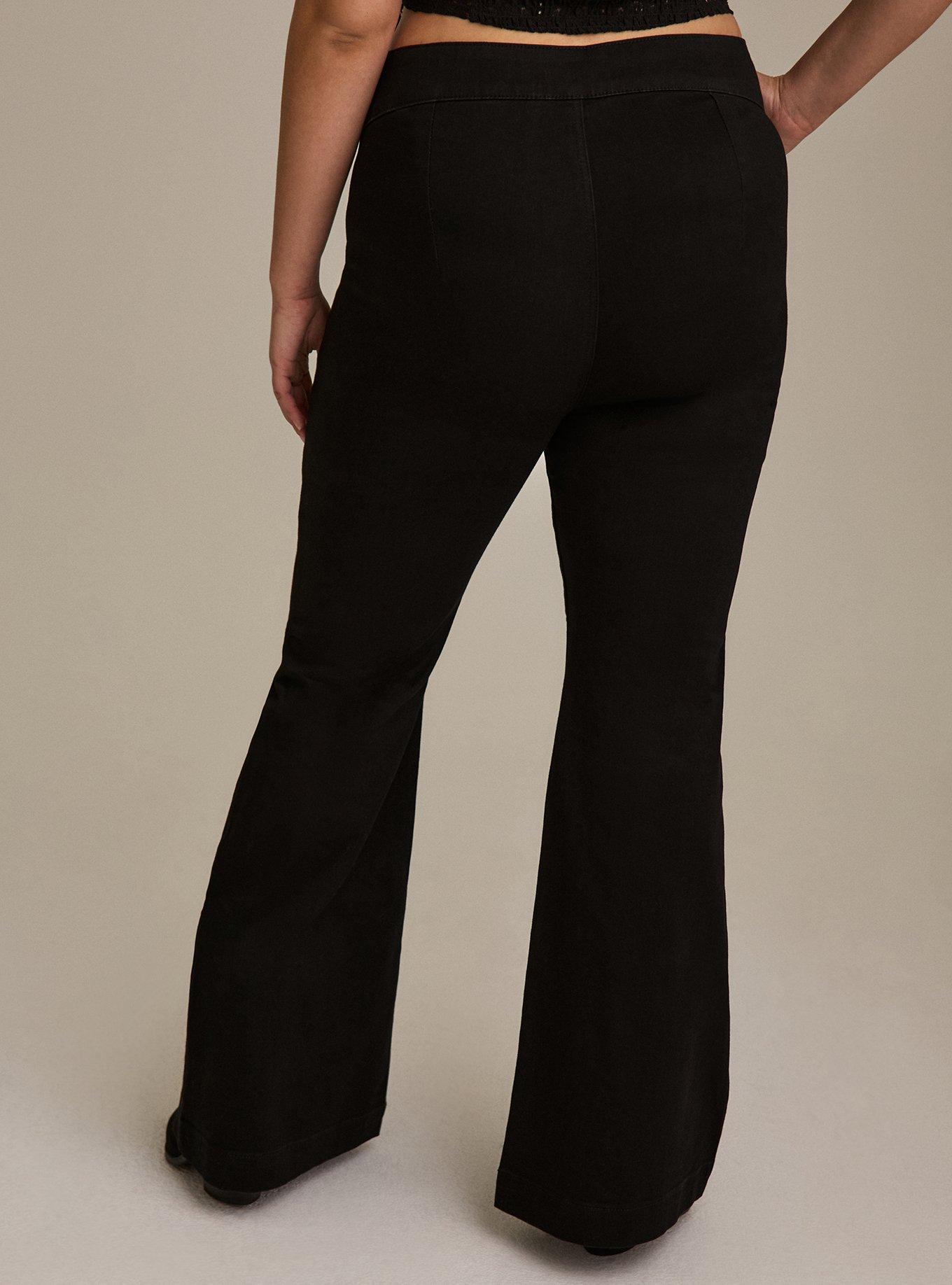 Festi Lace-Up Flare High-Rise Jean