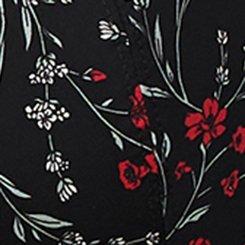 Full-Coverage Unlined Bra, LARA VINE FLORAL RICH BLACK, swatch