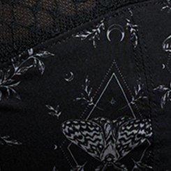 Full-Coverage Unlined Bra, SMALL MYSTIC MOTHS RICH BLACK, swatch