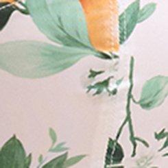 Full Coverage Unlined Lace Trim Bra, PICKED ORANGES SMALL WHITE, swatch