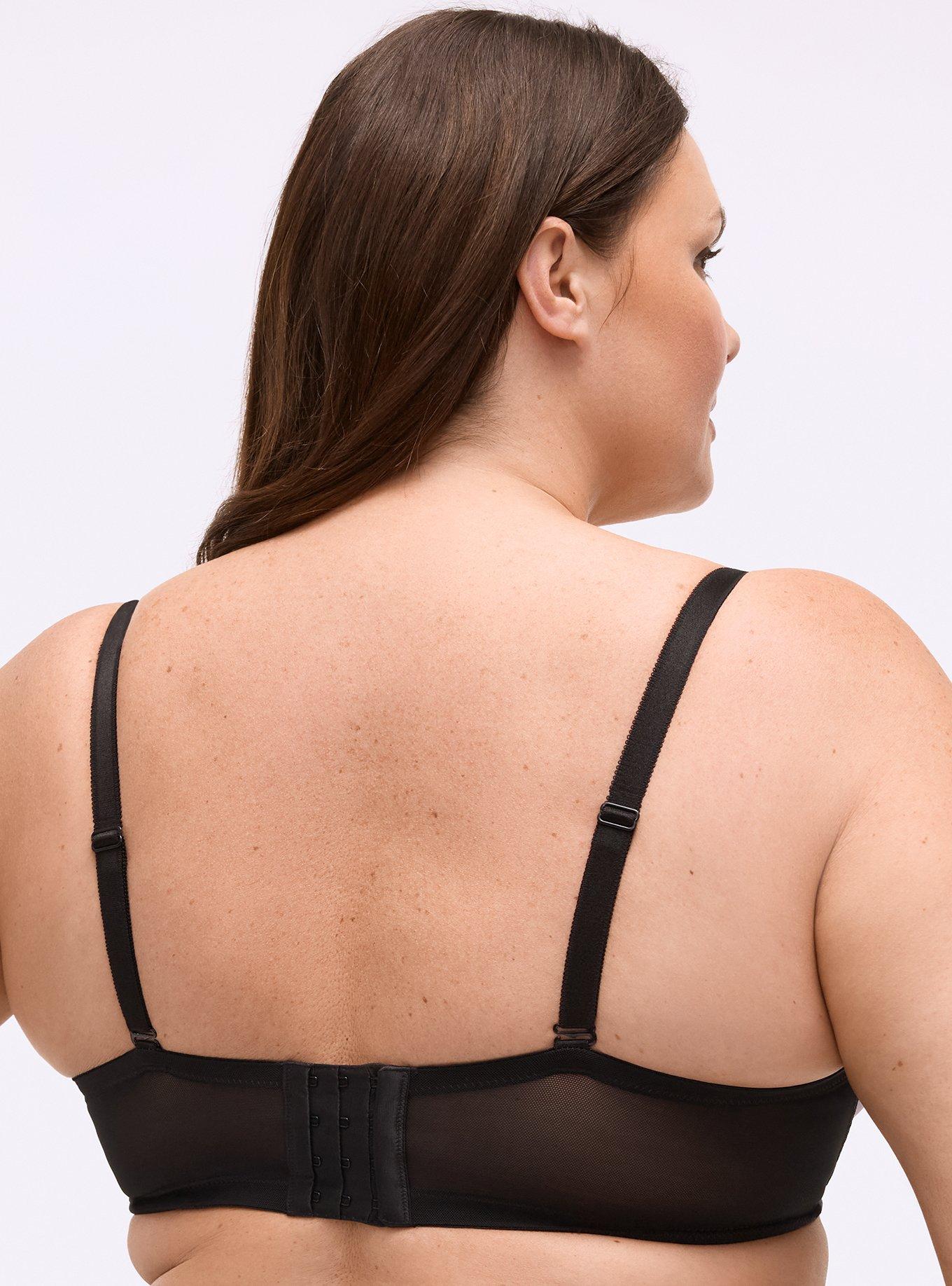 Full Coverage Unlined Lace Trim Bra, MOODY BOUQUETS FLORAL LAVENDER, alternate