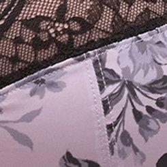 Full Coverage Unlined Lace Trim Bra, MOODY BOUQUETS FLORAL LAVENDER, swatch