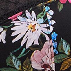 Full Coverage Unlined Lace Trim Bra, CLASSICAL FLORAL MULTI, swatch