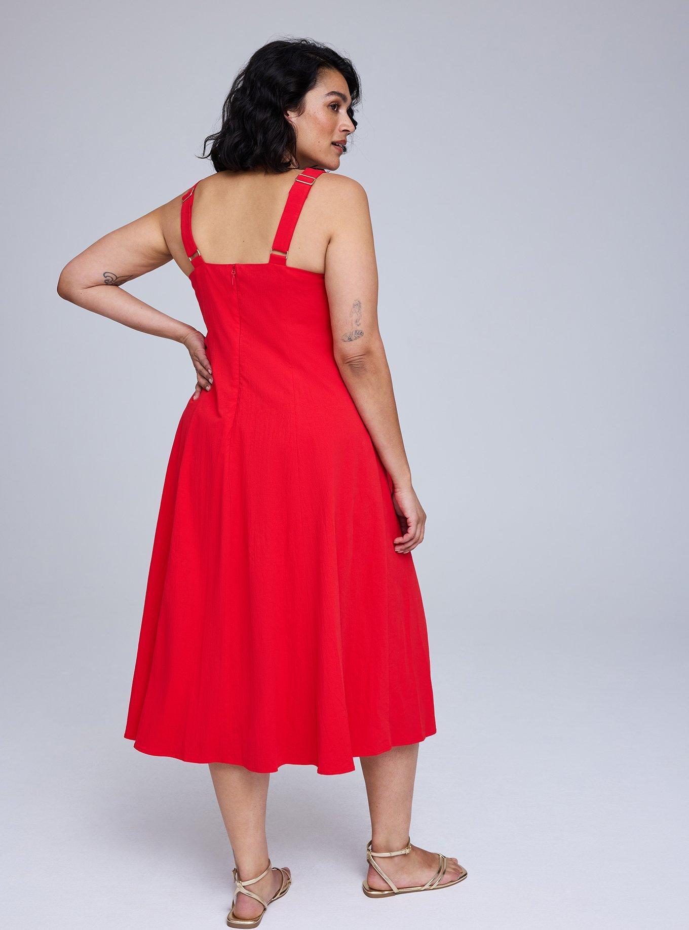Belle Isle Fit & Flare Tea Length Dress