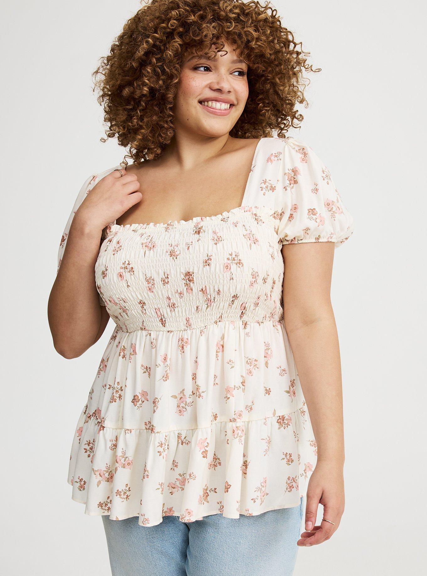 Smocked Babydoll Top