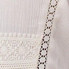 Crinkle Gauze Boho Top, WHISPER WHITE, swatch