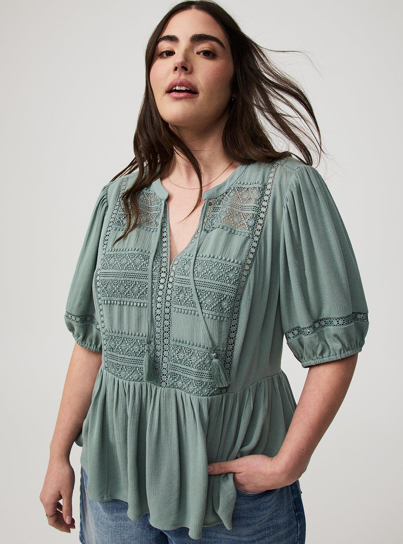 Crinkle Gauze Boho Top