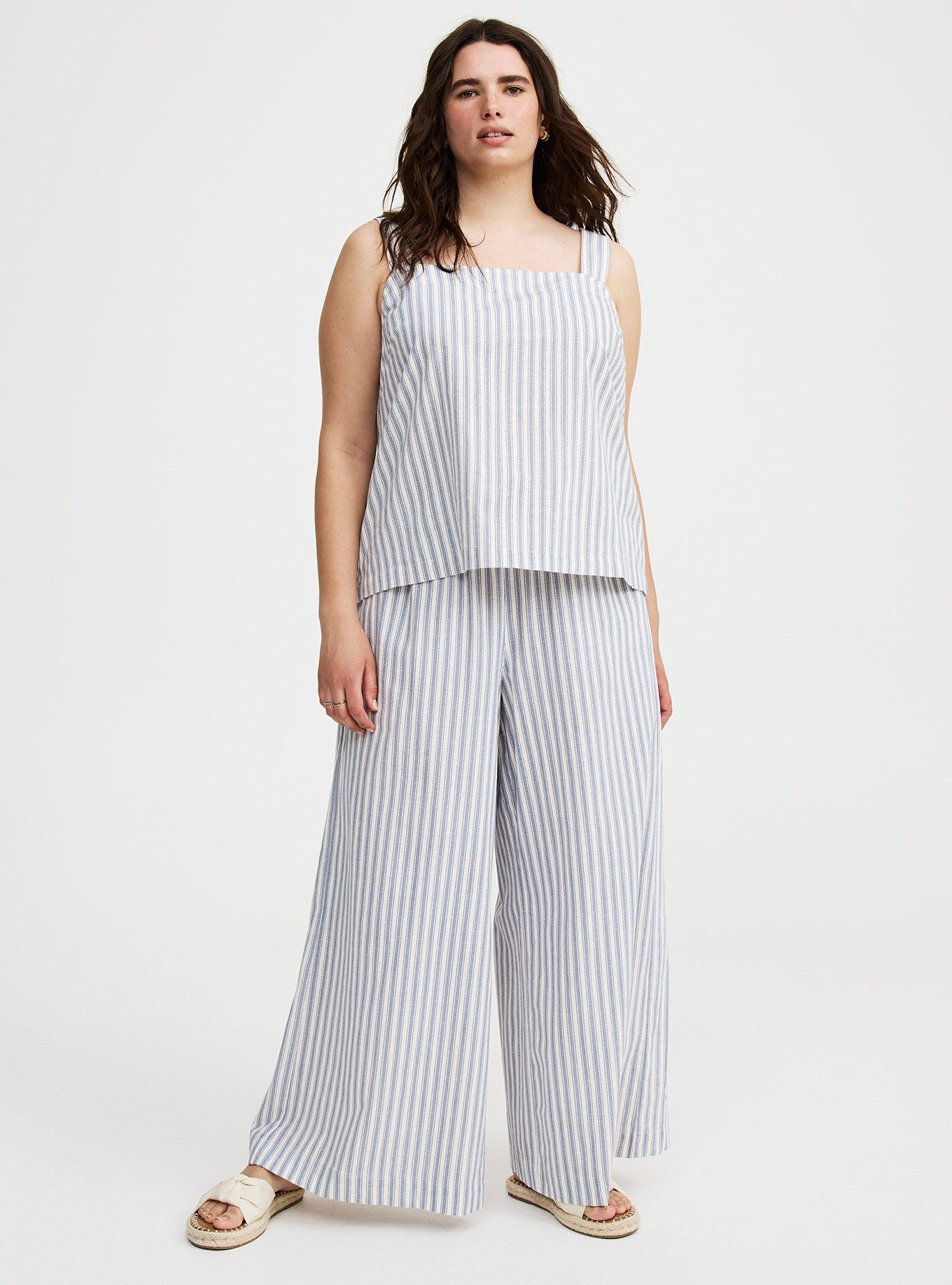 Beach Linen Crop Tank Top