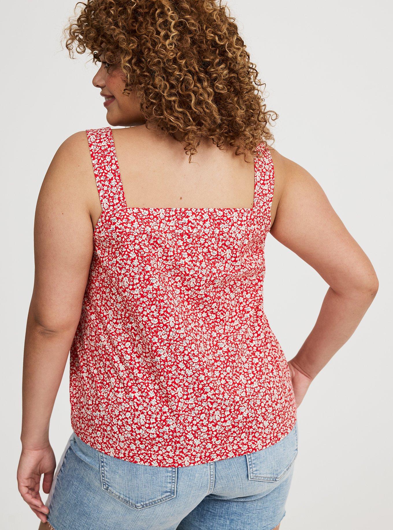 Beach Linen Crop Tank Top