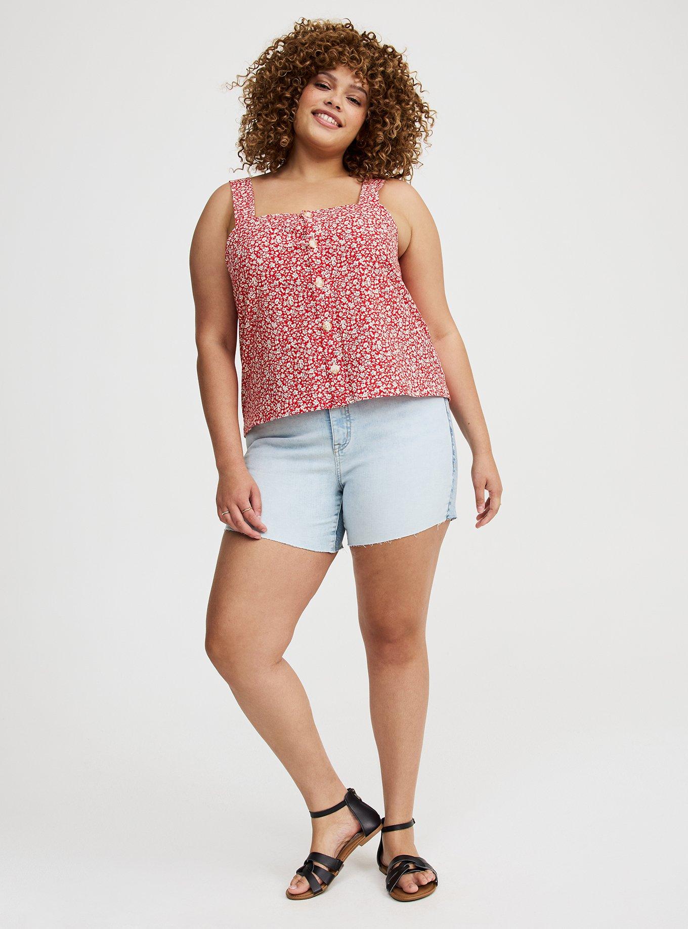 Beach Linen Crop Tank Top