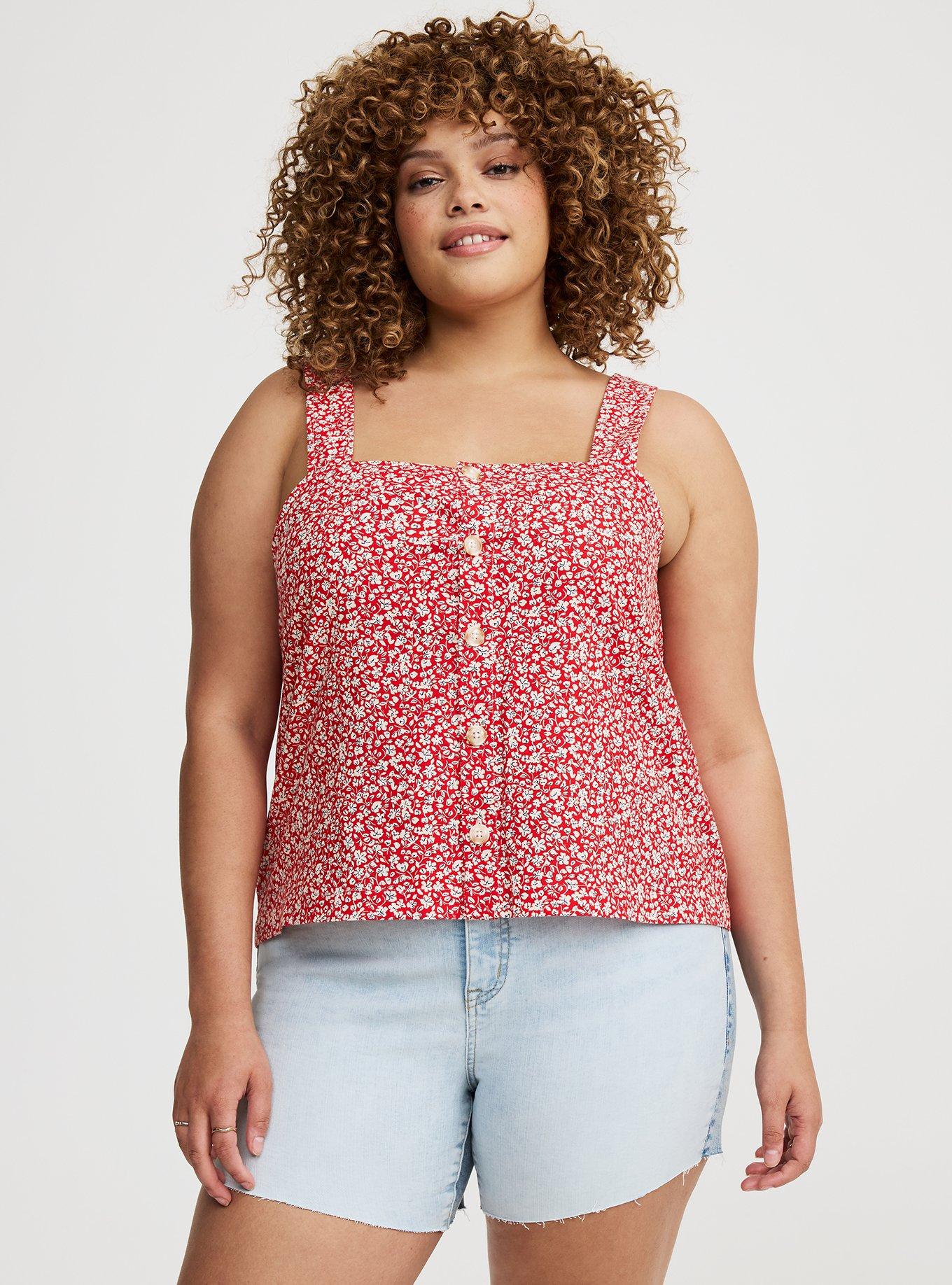 Beach Linen Crop Tank Top