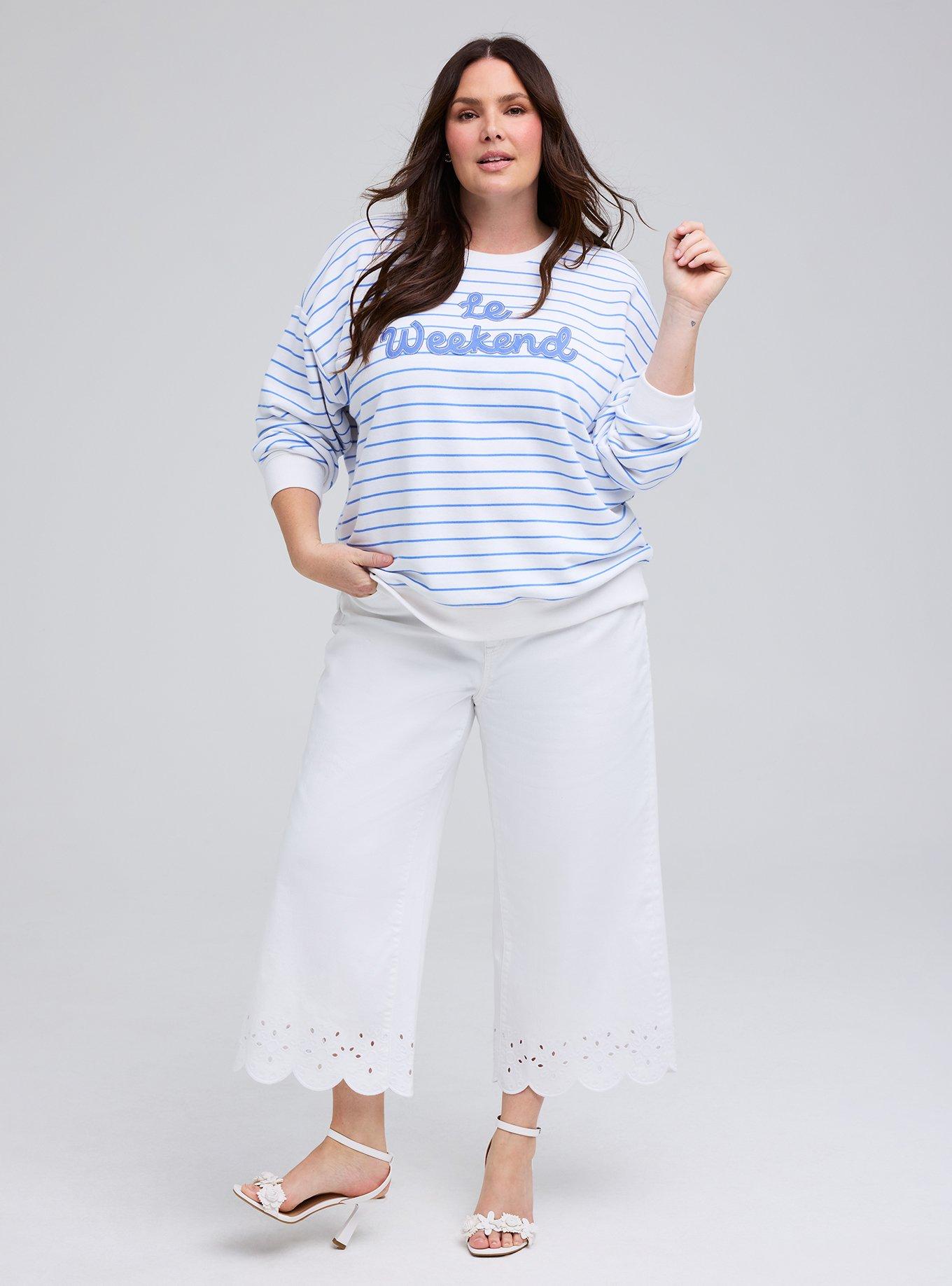 Belle Isle French Terry Pullover, LE WEEKEND WHITE, alternate