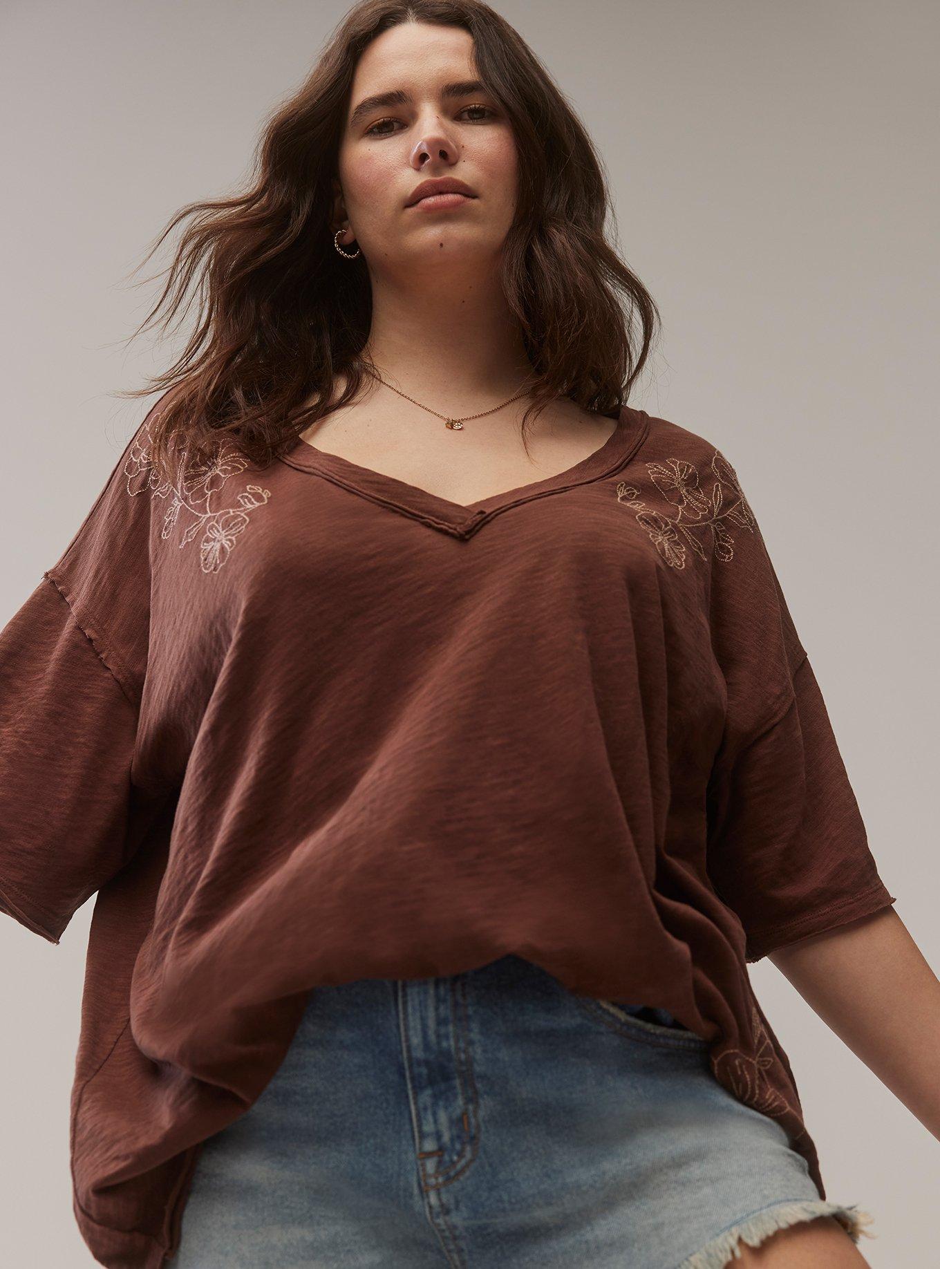 Festi Oversized V-Neck Tee