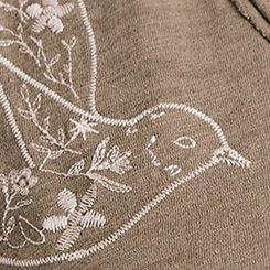 Plus Size Festi Heritage Slub V-Neck Tee, FLYING DOVE VETIVER, swatch