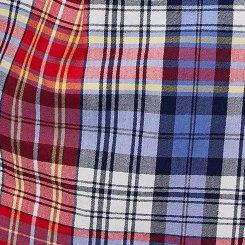 Plus Size Belle Isle 3.5'' High-Rise Short, JACKIE PLAID CLOUD DANCER, swatch